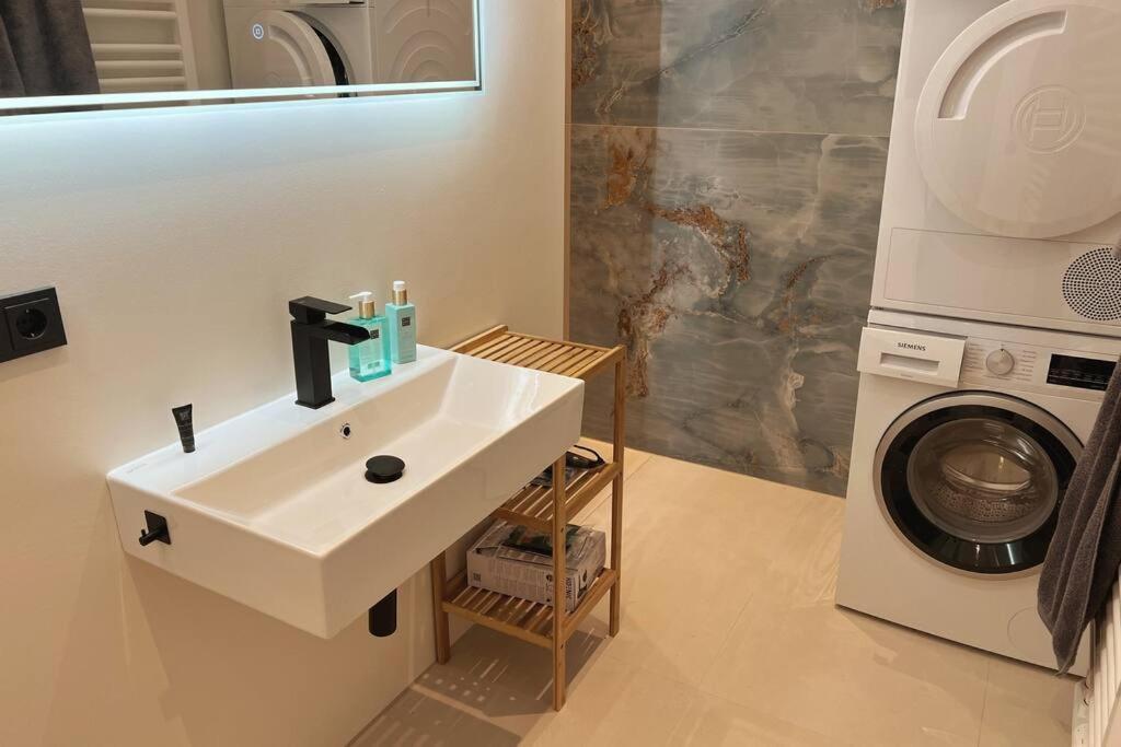 Soul-Apartment Balkon Privatparkplatz 2 Boxspringbetten 55Zoll Tv Wlan Leipzig Eksteriør bilde