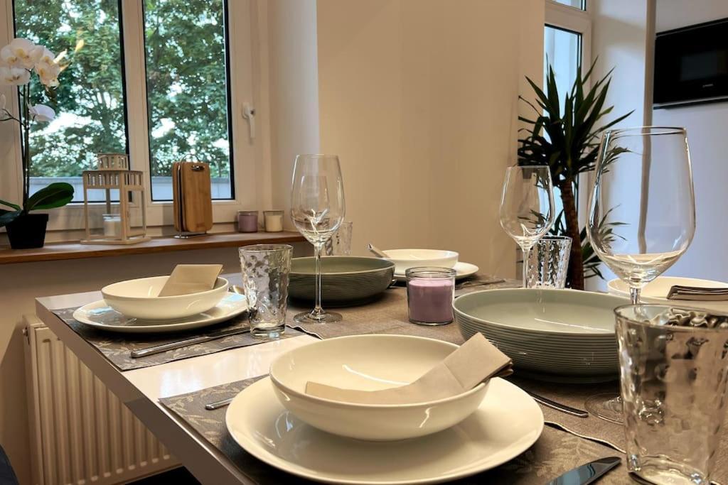 Soul-Apartment Balkon Privatparkplatz 2 Boxspringbetten 55Zoll Tv Wlan Leipzig Eksteriør bilde