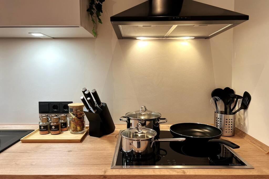 Soul-Apartment Balkon Privatparkplatz 2 Boxspringbetten 55Zoll Tv Wlan Leipzig Eksteriør bilde