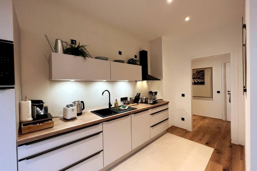 Soul-Apartment Balkon Privatparkplatz 2 Boxspringbetten 55Zoll Tv Wlan Leipzig Eksteriør bilde